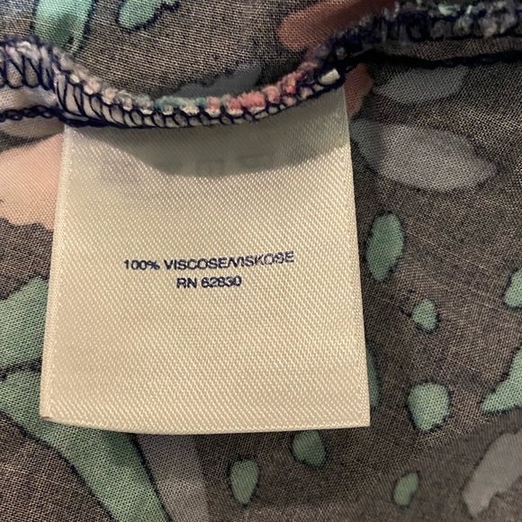 Lands’ End Trendy Style Tie Front Floral Dress Girl’s Size M V-Neck - Picture 6 of 6